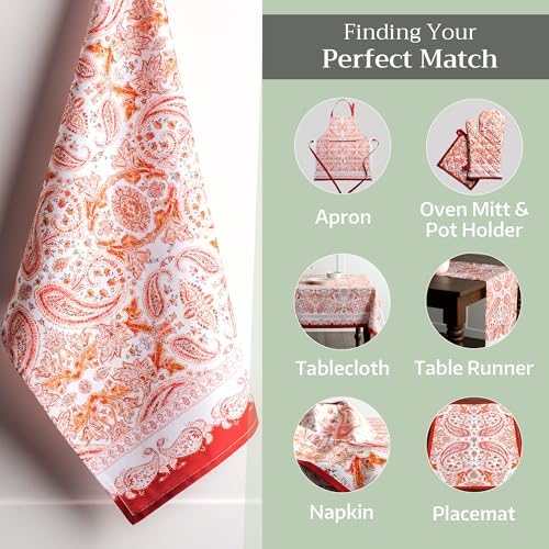 Maison d' Hermine Kitchen Towels Set of 3 Reusable 100% Cotton 27.50" x 20" - Image 6