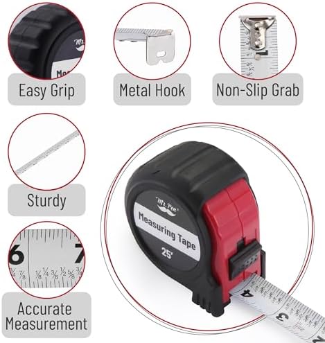 Mr. Pen- Retractable Tape Measure 25 ft, Easy Read - Image 4