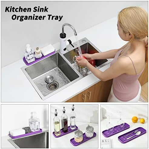 MicoYang Silicone Kitchen Sink Organizer Tray - Image 3