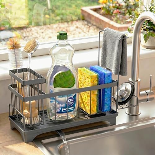 Sponge Holder for Kitchen Sink, Self-Draining Sink Caddy by Unknown