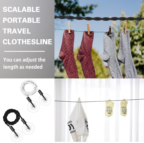 Clotheslines for Hanging Clothes Travel Clothes line Retractable Clothes Lines - Image 4