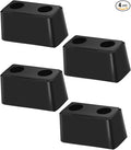 4-Pack Heavy Duty Rubber Bumper Blocks Industrial Dock Buffers – 6x3x3 Perfect for Truck Rear, Chassis, Flatbed Trailers, Reefer, Boat, Marinas & etc （4502-1276）