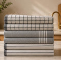 CLOUDSCAPE Premium Cotton Kitchen Towels Set of 6 by CloudScapeLinen