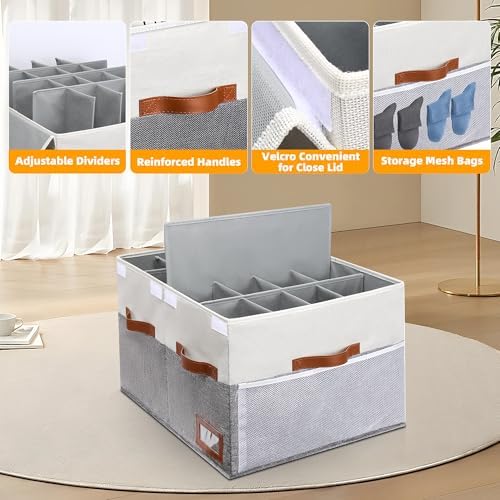 Supowin Large Shoe Organizer for Closet, Foldable Shoe Storage Bin - Image 2