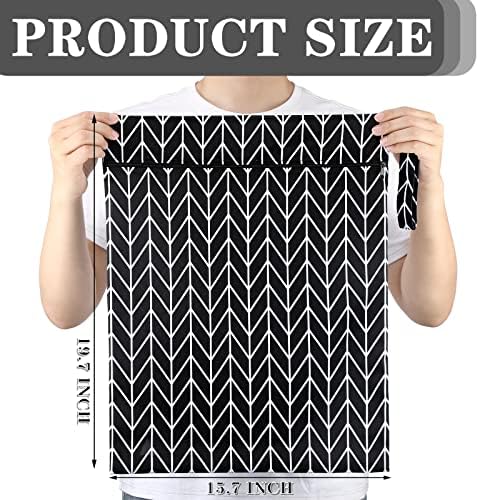 Shappy 2 Pack Wet Dry Bag Travel Laundry Waterproof, Stripe Style - Image 2