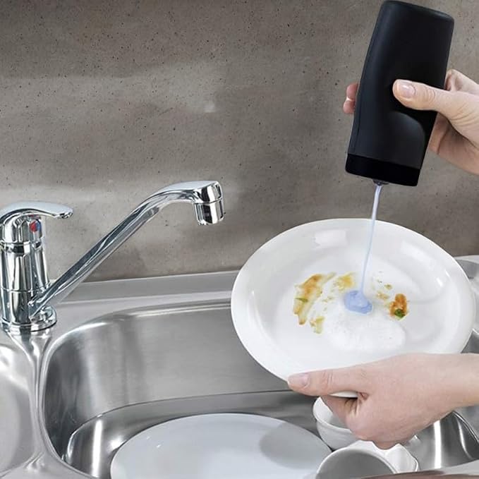 Dishwashing Soap Dispenser, Silicone Squeeze Bottle - Image 3