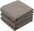 Waffle Weave Kitchen Towels Dish Towels, 3 Pack, 16x24 Inch by VeraSong