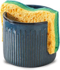 Ceramic Sponge Holder for Kitchen Sink, Scrub Sponge Dish Rack, Farmhouse by Seyatoo