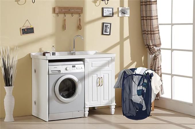 Pop up Laundry Hamper, Foldable Mesh Clothes Hamper - Image 9