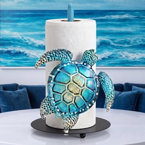 Sea ​​Turtle Paper Towel Holder Beach Coastal Paper Towel Holder Large by Yiyiring