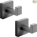 Towel Hooks for Bathrooms, Heavy Duty Stainless Steel Bathroom Hooks | Square by Fenas