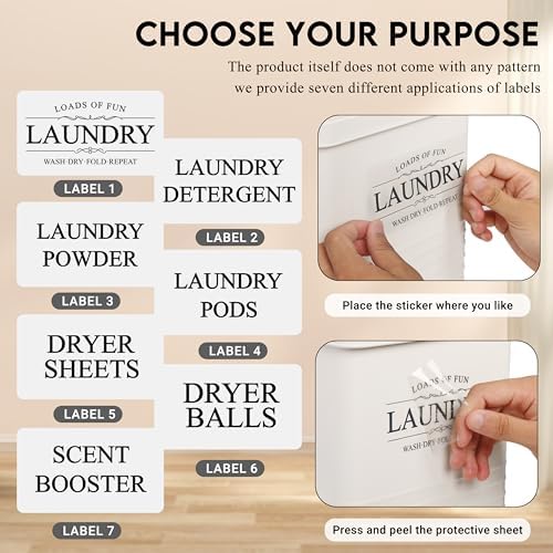 ZOES HOMEWARE 3-Set Laundry Room Organization and Storage | Modern Farmhouse - Image 3
