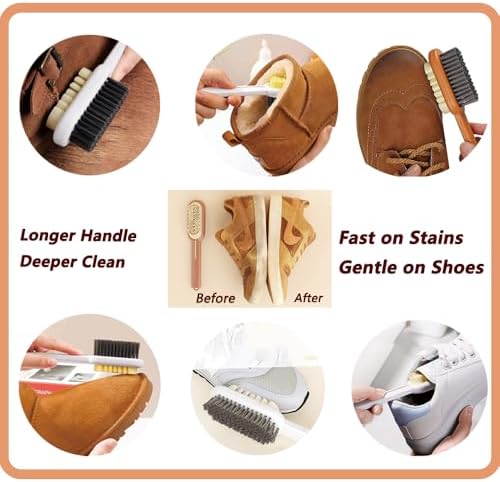 2-in-1 Suede Brush & Eraser for Shoes – White - Image 5
