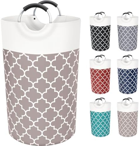 Large Laundry Basket, 82L Tall Collapsible Hamper by Fabspace
