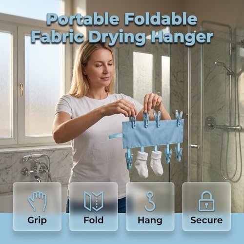 3 Pack Portable Folding Travel Hanger - Image 2
