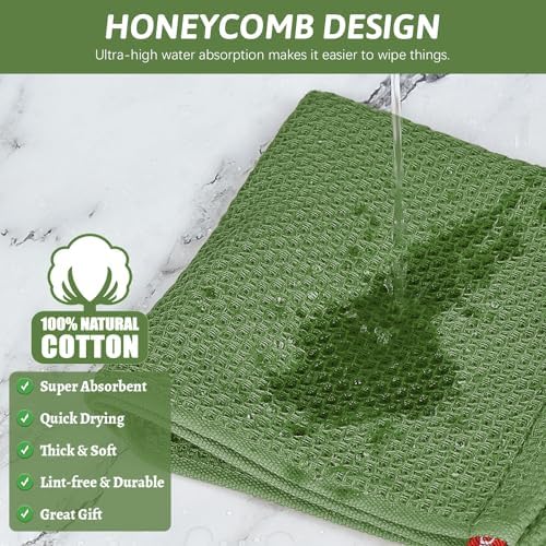 Nialnant 6 Pack Kitchen Dish Towels, 100% Cotton Dish Rags - Image 4