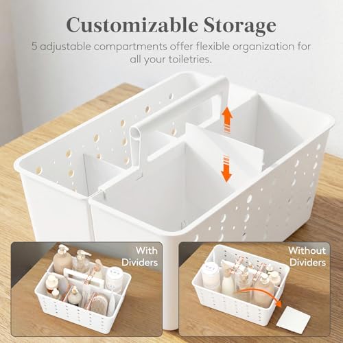Lifewit Portable Shower Caddy, Plastic Basket Organizer, 2 Pack - Image 3