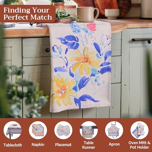 Maison d' Hermine Kitchen Towels Set of 3 Reusable 100% Cotton 27.50" x 20" - Image 4