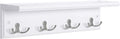 SONGMICS Entryway Hanging Coat Rack, Wall-Mounted Wooden Shelf, by Unknown
