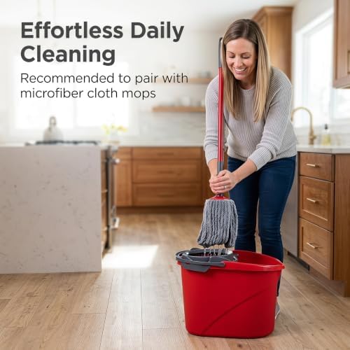 2.5 Gallon Mop Bucket with Wringer, Cleaning Bucket with Handle - Image 6