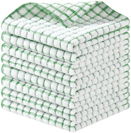 Homaxy 8 Pack Terry Kitchen Dish Cloths by Homaxy