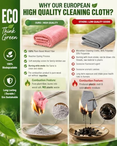 COOLMI Kitchen Dish Cloths, Easy-Rinse Dish Towels - Image 4