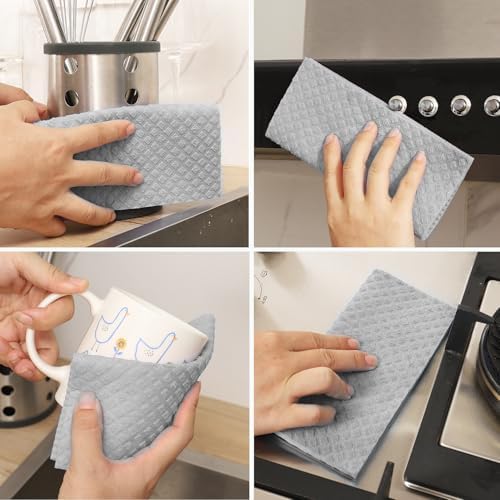 Swedish Dishcloths 10 Pack for Kitchen Washing Dishes - Image 6