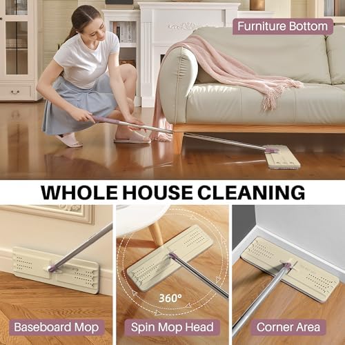 JOYMOOP Flat Mop System, Microfiber Cleaning System - Image 6