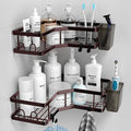 AKTECKE Shower Caddy Corner Organizer: 2Pack Adhesive Shower Shelf Essentials by AKTECKE