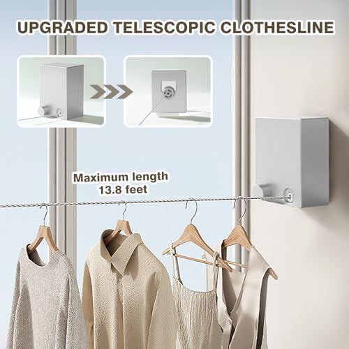Retractable Clothesline, Retractable Clothesline Indoor, Laundry Line - Image 2