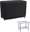 Kingling Outdoor Prep Table Covers, Waterproof Stainless Steel Table Cover Metal Table Cover Protection for Patio Kitchen Prep/Work Tables - 60''L x 24''W x 35''H