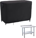 Kingling Outdoor Prep Table Covers, Waterproof Stainless Steel Table Cover Metal Table Cover Protection for Patio Kitchen Prep/Work Tables - 72''L x 24''W x 35''H