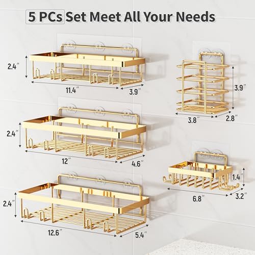 Liuoud 5 Pack Shower Caddy for Inside Shower - Image 5