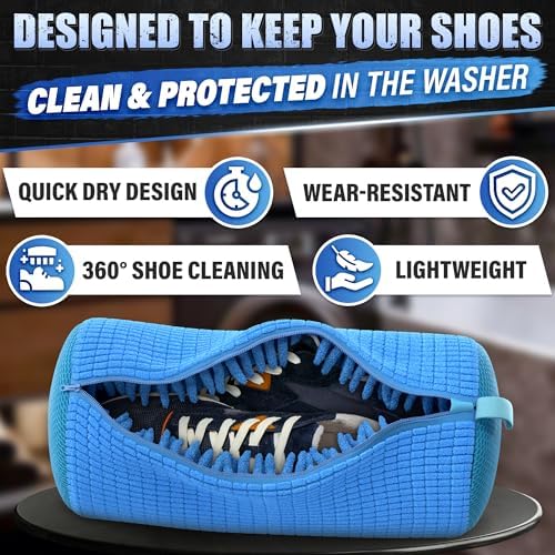 2 Pcs Reusable Shoe Washing Machine Bag, XXL - Image 6