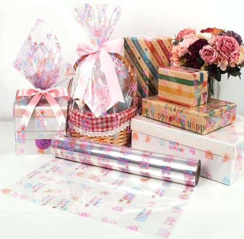 JOYIT Happy Birthday Cellophane Wrap Roll - Image 4
