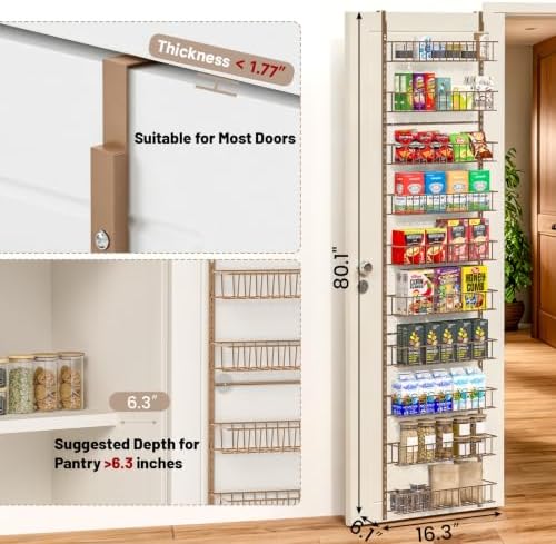 ElegantArray 10-Tier Pantry Door Organizer - Image 2
