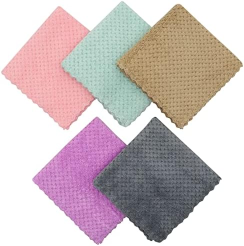 Microfiber Cleaning Cloth, 10 Pack Microfiber Rags, Mix Color - Image 3
