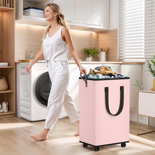 SpaceTrove Rolling Laundry Basket - Image 3
