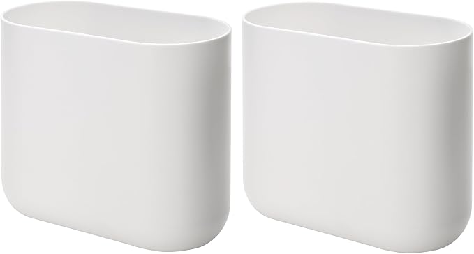 iDesign Small Slim Plastic Bathroom Trash Can by iDesign