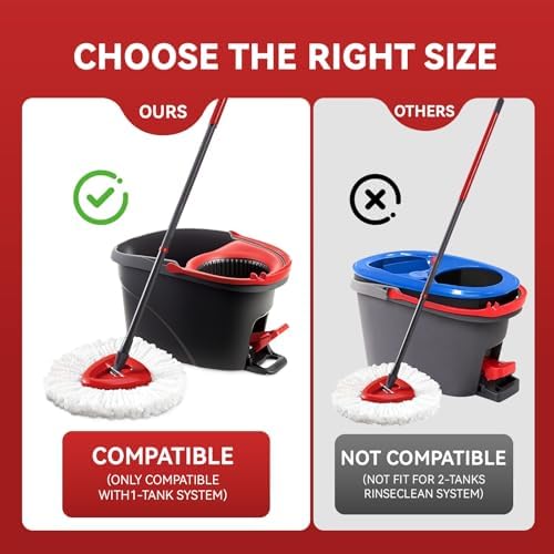 16 Pack Mop Heads Replacements, EasyWring Mop Head Refills - Image 2