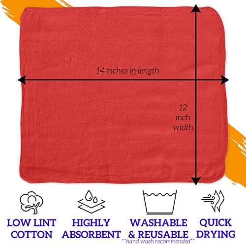 GREEN LIFESTYLE Shop Towels 12" x 14" 150 Pack - Image 2
