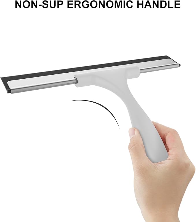 SetSail Squeegee for Shower Glass Door, 10 Inches, All-Purpose Window Squeegee - Image 3