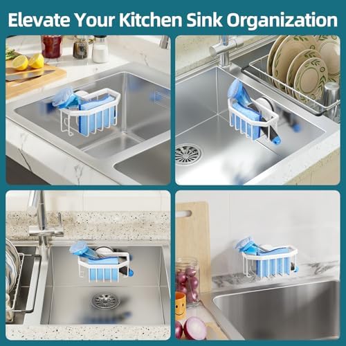 TAILI Sink Caddy with Strong Suction Cup, Sponge Holder - Image 6