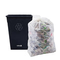 Restaurantware RW Clean 23 Gallon Trash Can 1 Slim Trash Bin - Lid Sold Separately Commercial Black Plastic Waste Basket Heavy-Duty Slim Design For Bathroom Kitchen Outdoor Waste