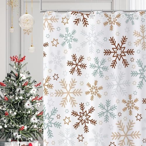12pcs Christmas Snowflake Shower Curtain Hooks - Image 5