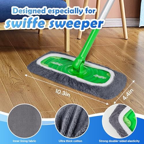 AmaVins 8 Pack Reusable Microfiber Mop Pads - Image 3
