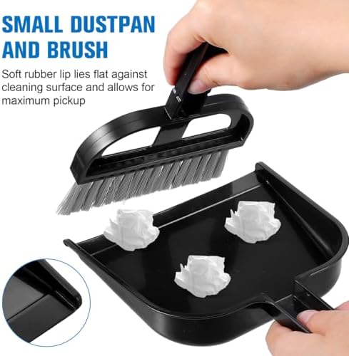Mini Broom and Dustpan Keyboard Cleaning Brush and Small Handheld Dust Pan - Image 3