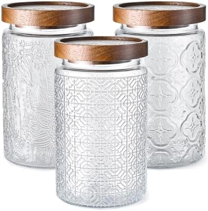 Glass Storage Containers With Lids, Glass Jars With Lids by Unknown