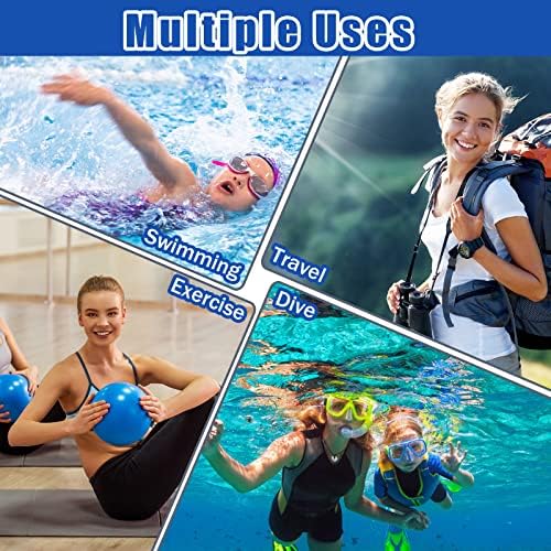 Shappy 2 Pack Wet Dry Bag Travel Laundry Waterproof, Solid Black Navy - Image 2