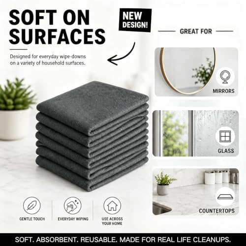 10PCS Magic Clean Cloth, Cleaning Cloth Reusable, Absorbent Magic Cleaning - Image 2